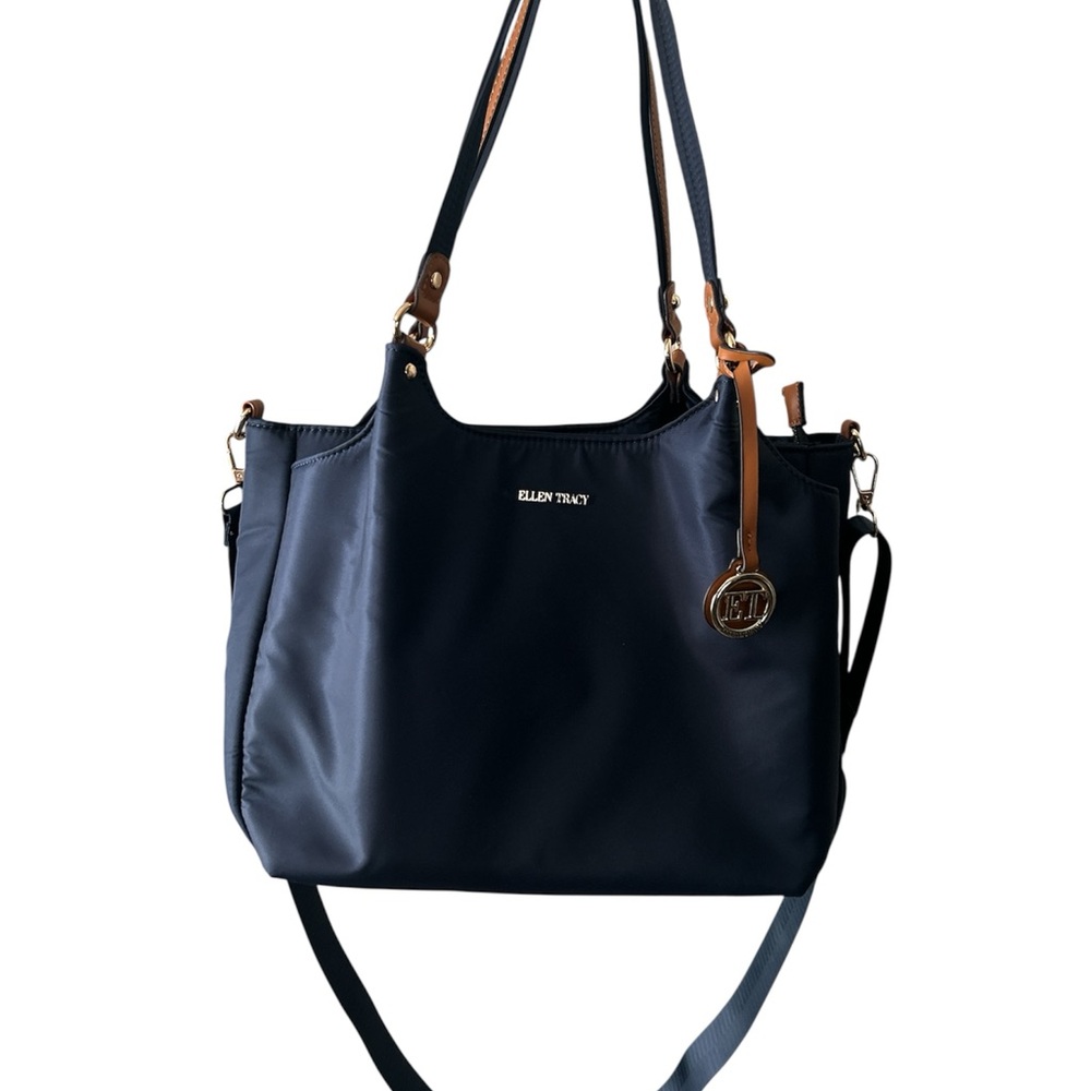 Crossbody strap - Ellen Tracy Navy Tote Bag